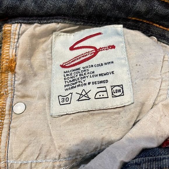 Seven7 Y2K Classic Distressed Low Rise Boot Cut Denim Jeans — SZ 32,‎ Runs SZ 8 - Picture 8 of 12